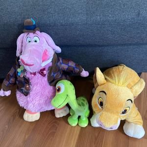 Authentic Disney Store Plush Bundle Simba, Good Dinosaur, Bing Bong